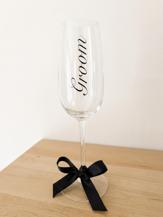 Bride & Groom Keepsake Flute Set