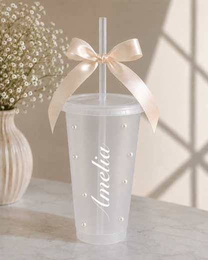 Personalised Tumbler with Straw
